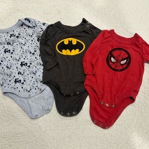 🌟BOGO🌟 Buy 1, Get 1 1/2 off!!  Gap Onesie Bundle Batman Spider-Man Disney